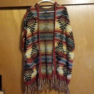 American Eagle Hooded Poncho